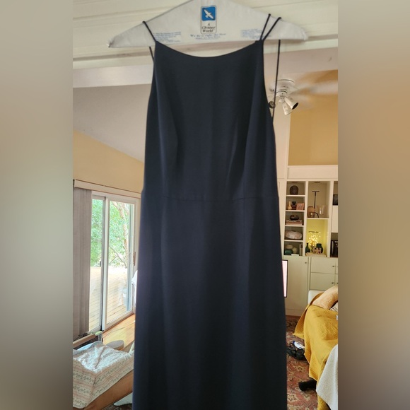 BHLDN Marta Crepe Maxi Dress in Midnight Blue - Size 10 NWOT - Picture 4 of 6